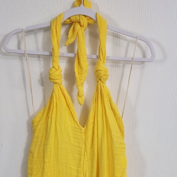 New!Free People Knot It Up Low Back Jumpsuit - Picture 7 of 12